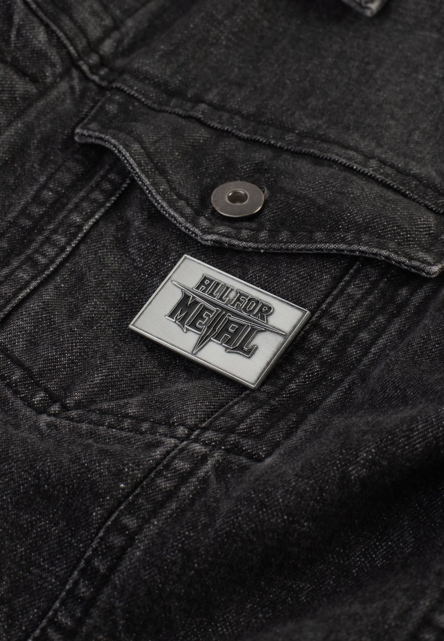 All For Metal Logo Pin