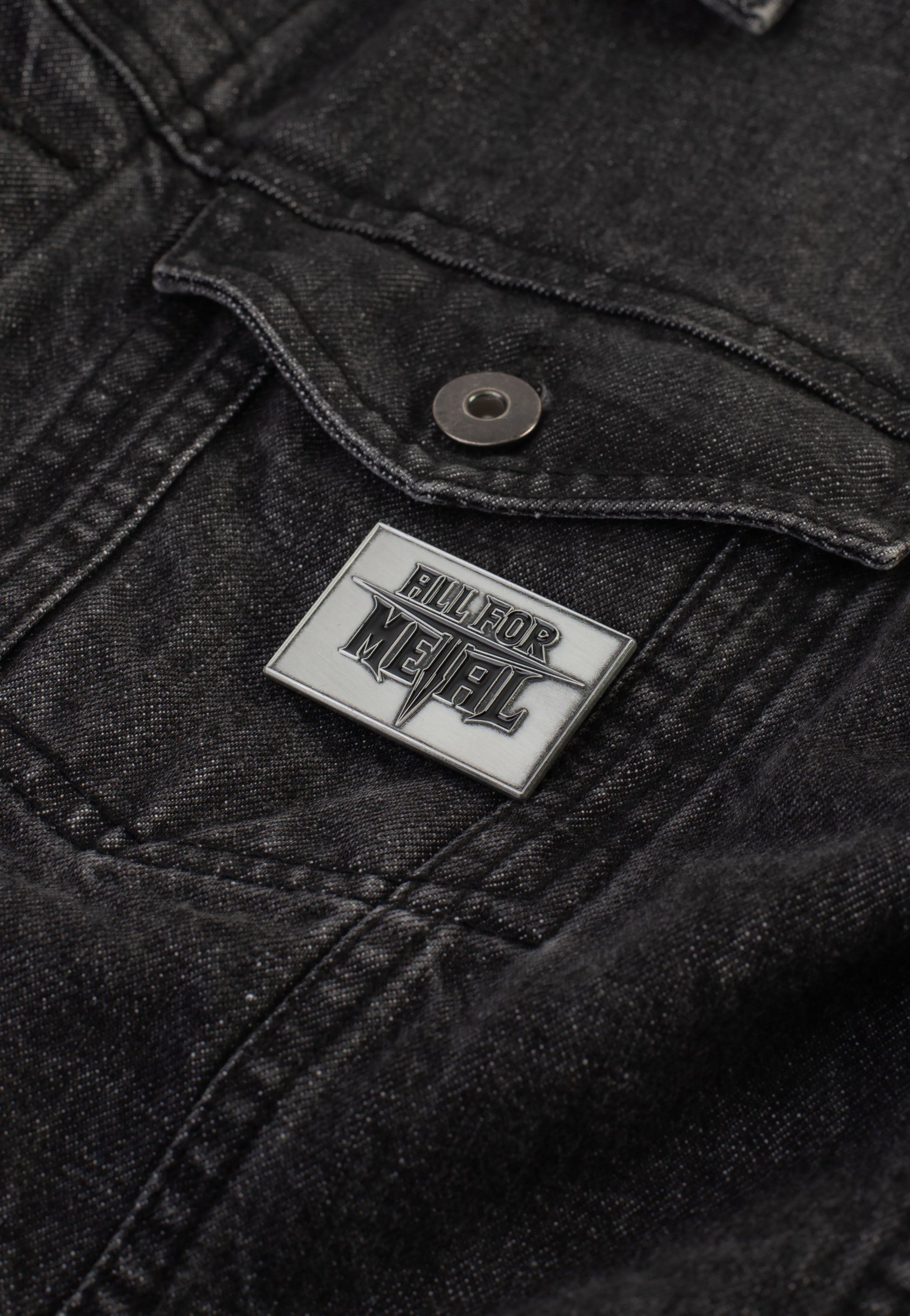 All For Metal Logo Pin